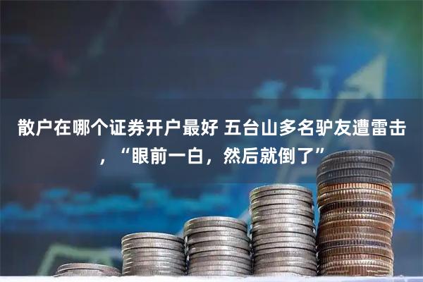散户在哪个证券开户最好 五台山多名驴友遭雷击，“眼前一白，然后就倒了”